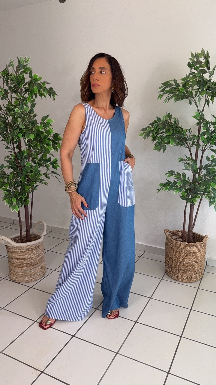 Estela Denim Jumpsuit