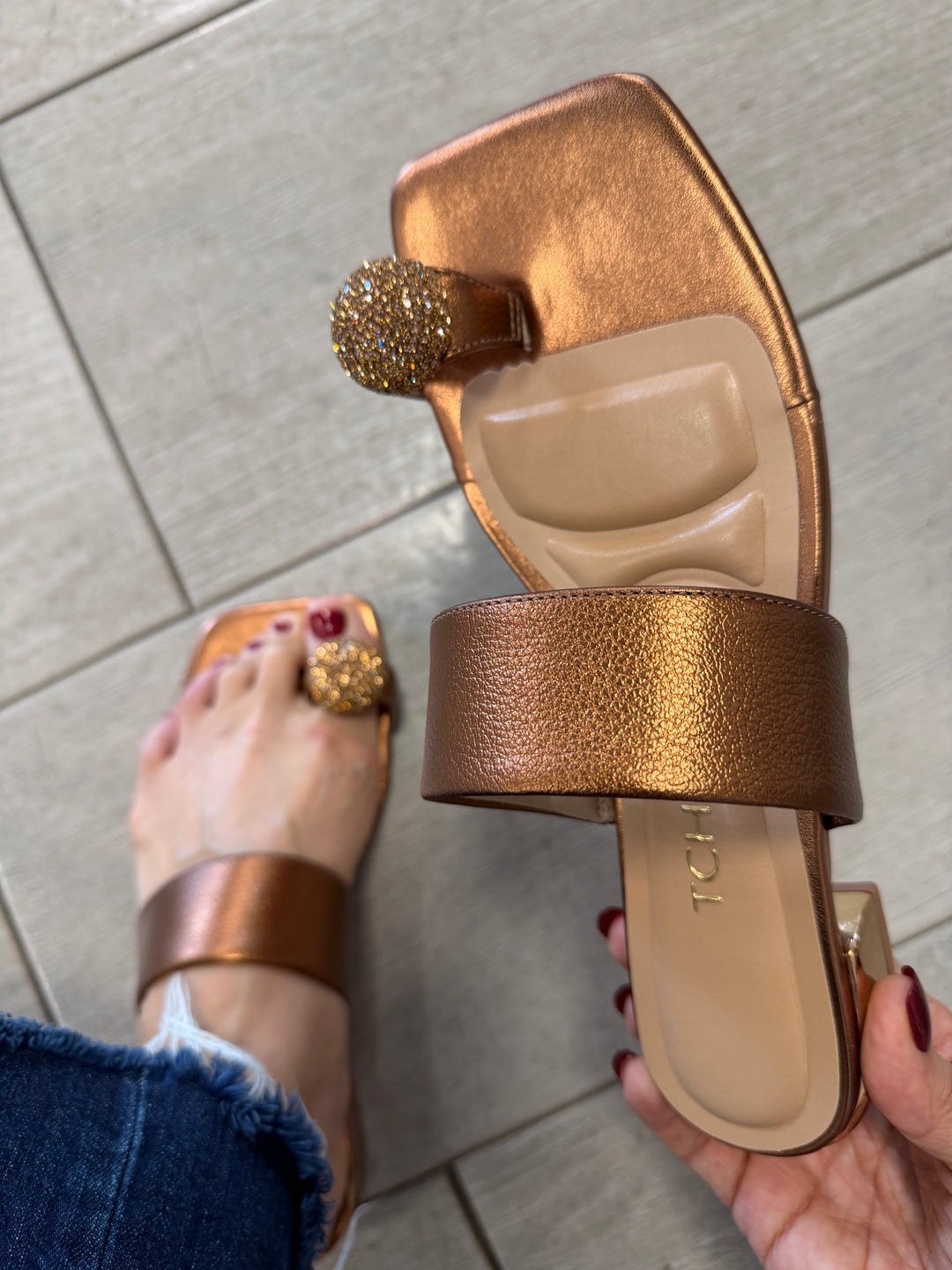 Tchocco Bronze GD Sandals