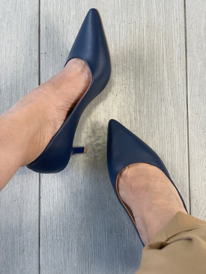 Vizzano 1" Navy Classic Kitten Heel