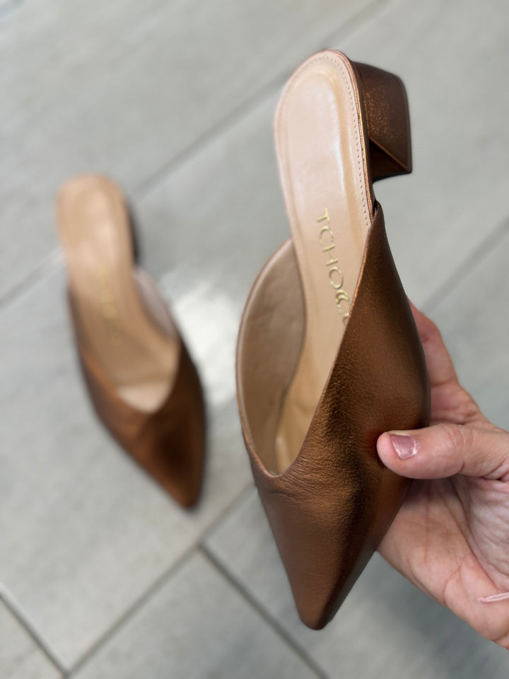 Tchocco Bronze Mules