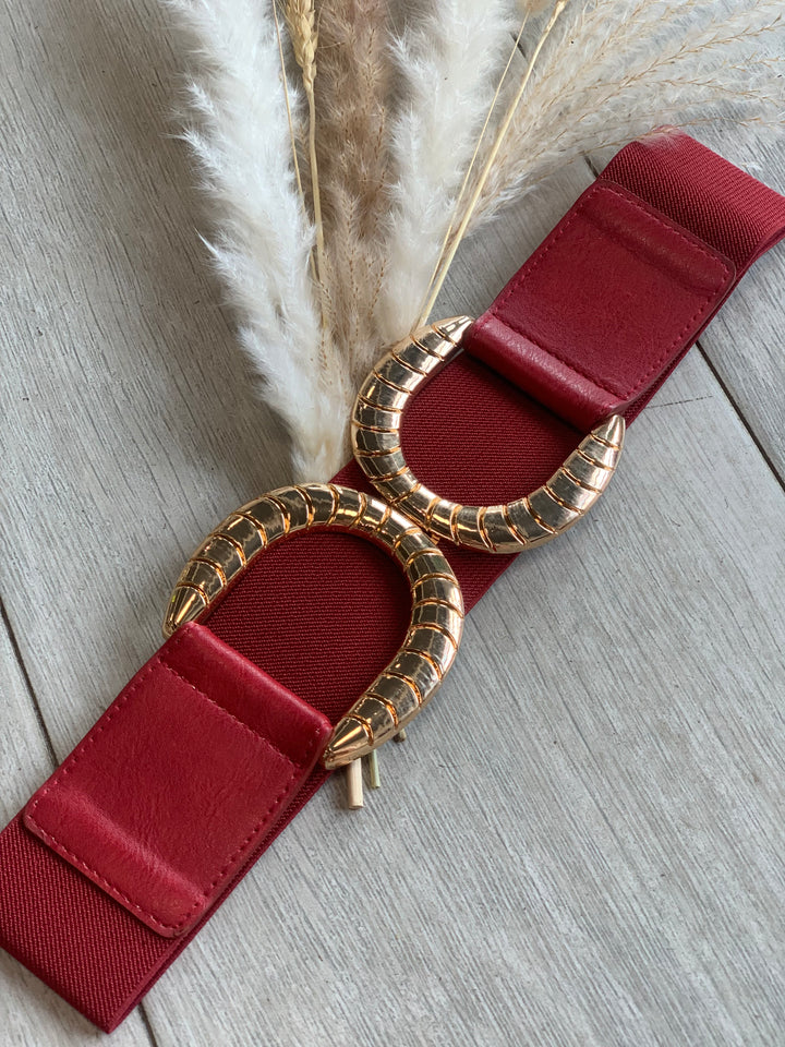 Burgundy Double Sided Belt