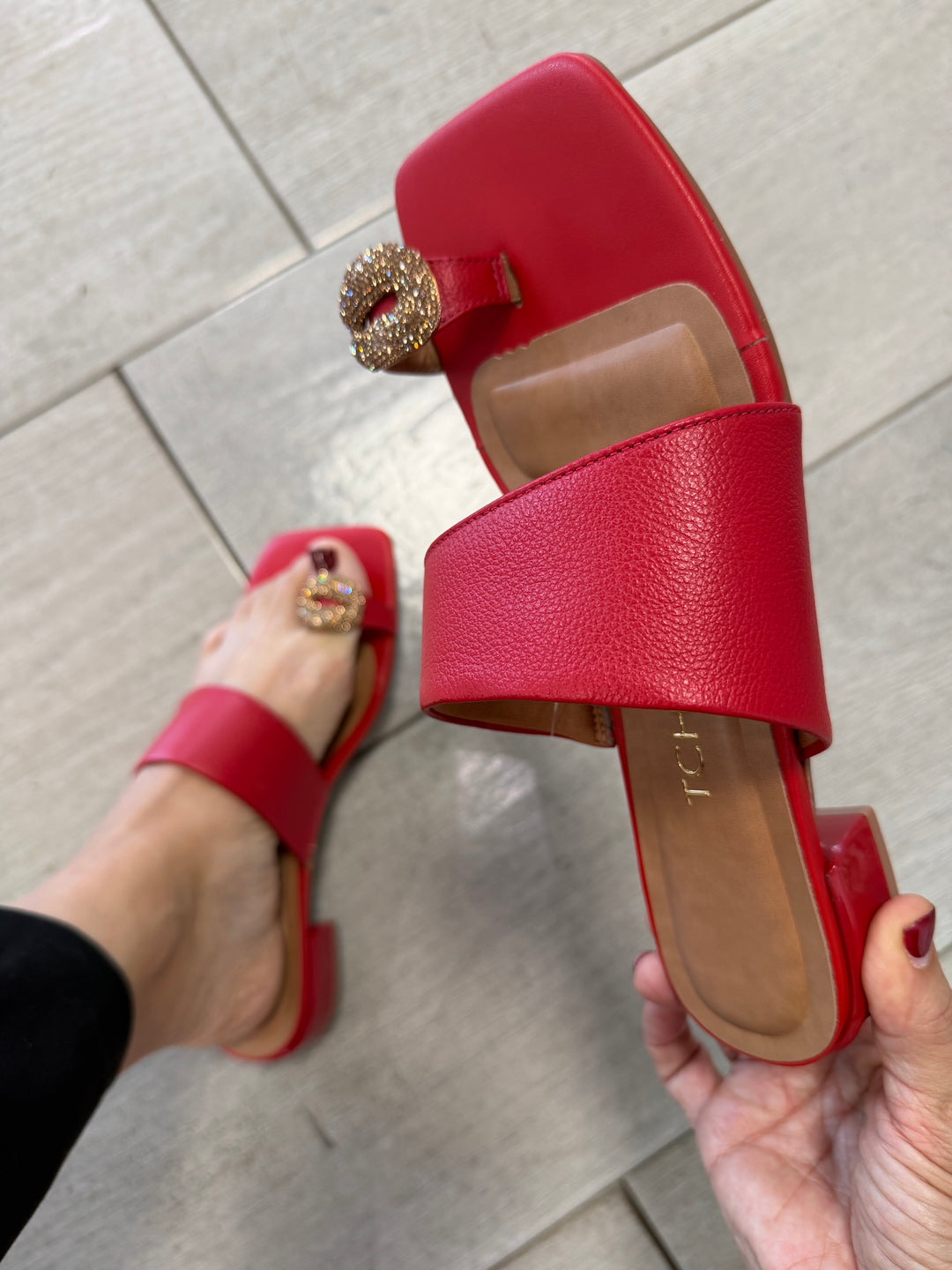 Tchocco Red RD Sandals