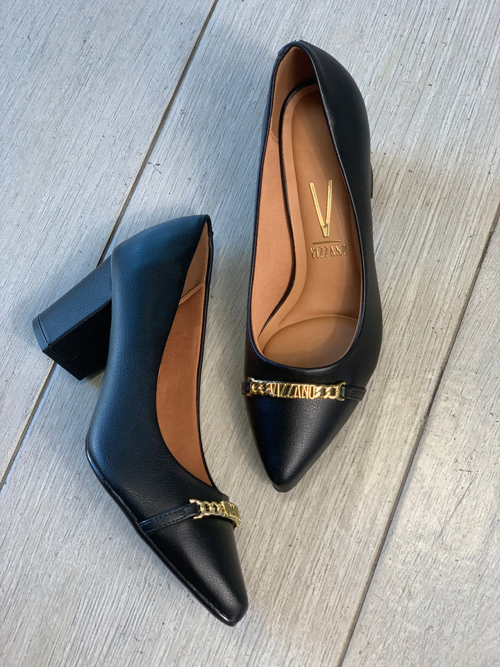 Vizzano Signature Black Square Heels