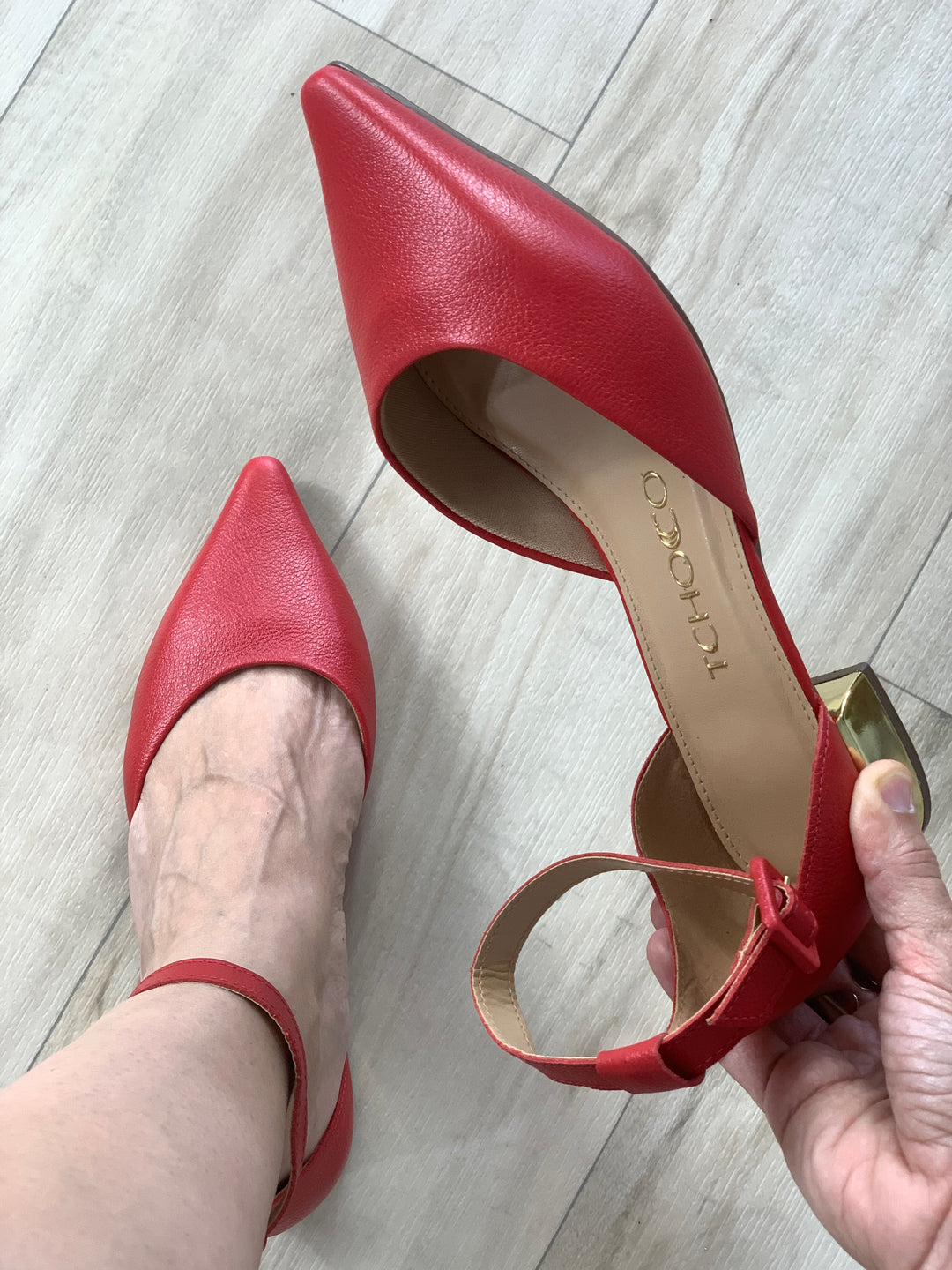 Tchocco Red Mary Janes