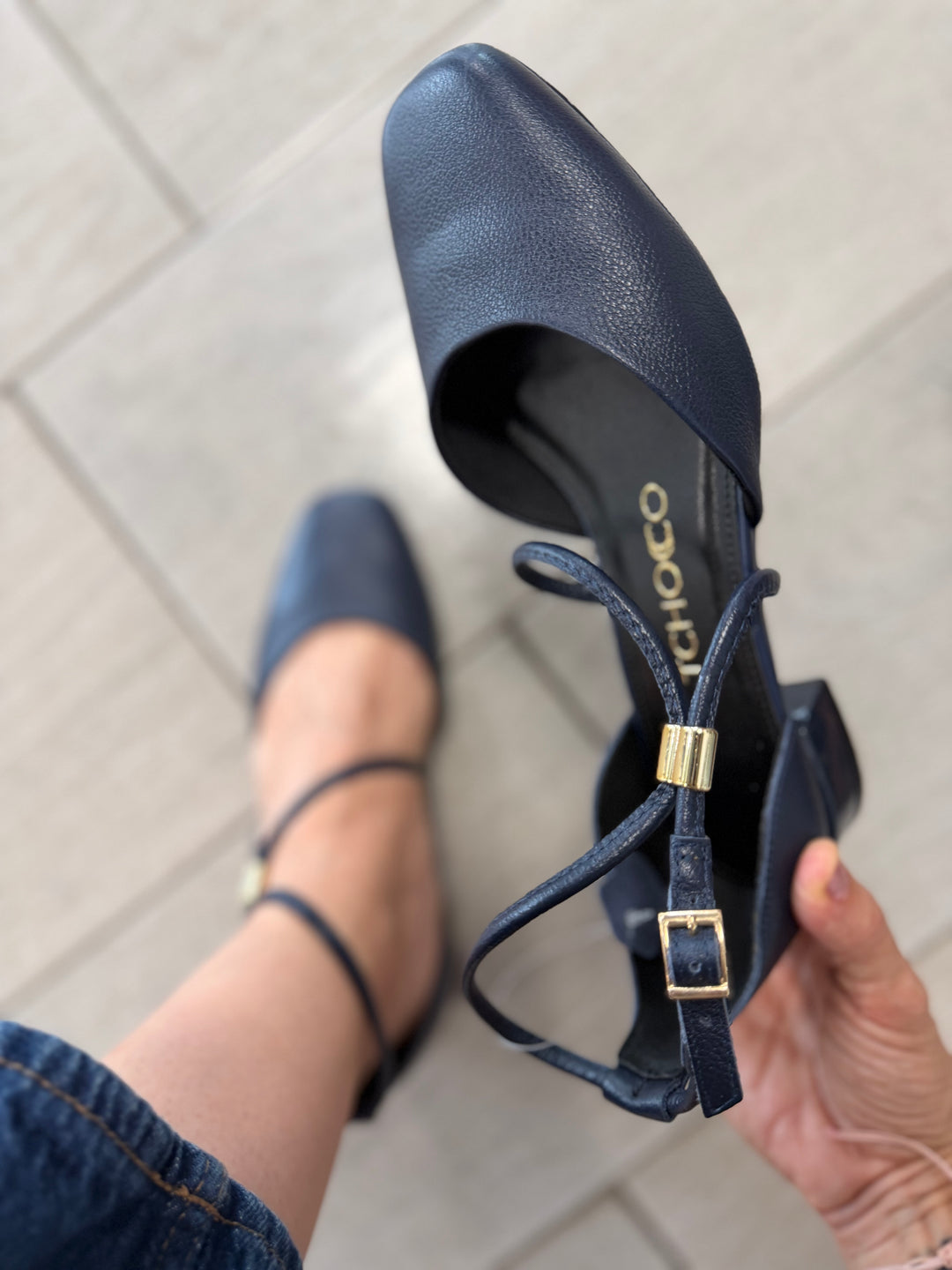 Tchocco Navy Fashion Mary Janes